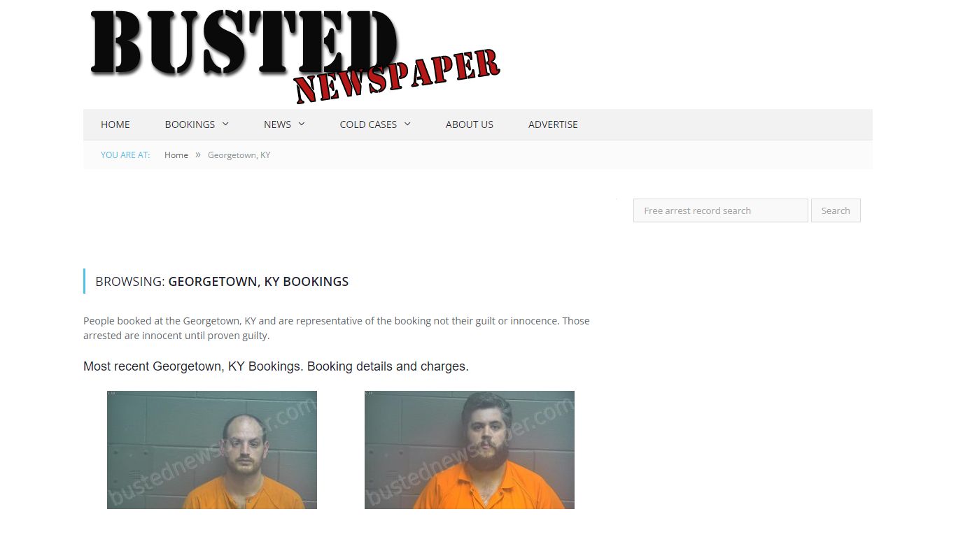 Georgetown, KY Mugshots - BUSTEDNEWSPAPER.COM